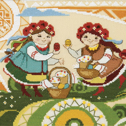 Counted Cross Stitch Kit "Happy Easter"