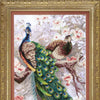 Embellished stitch kit "Two peacocks in blooming magnolia"