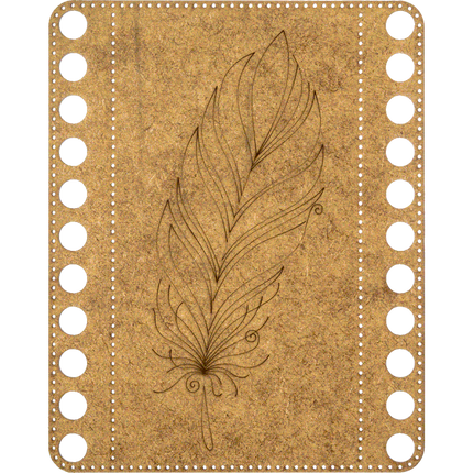 Blanks for embroidery with thread on wood FLHW-016