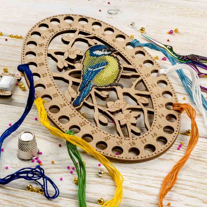 Blanks for embroidery with thread on wood FLHW-014