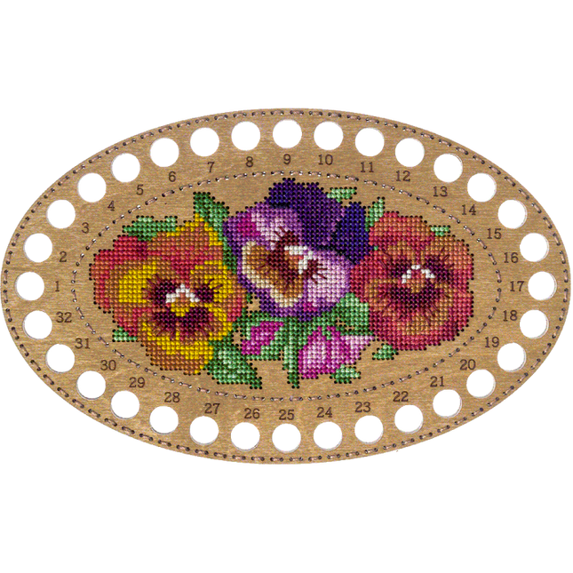 Blanks for embroidery with thread on wood FLHW-015