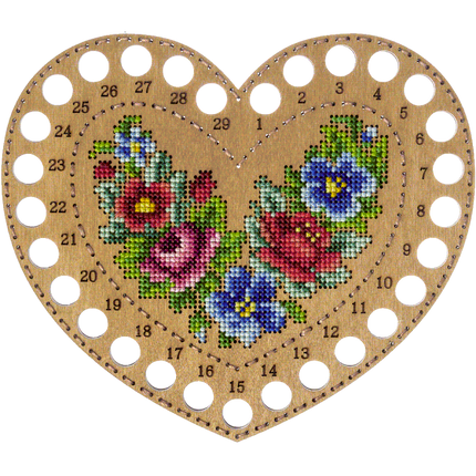 Blanks for embroidery with thread on wood FLHW-017