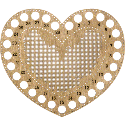 Blanks for embroidery with thread on wood FLHW-017