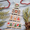 DIY Cross stitch kit on wood "Christmas Tree" 7.9 in / 20 cm