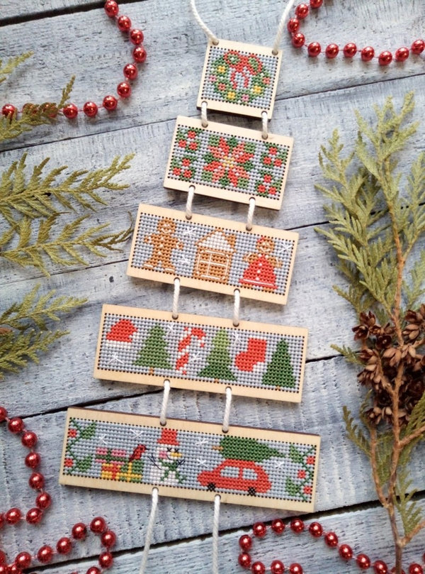 DIY Cross stitch kit on wood 